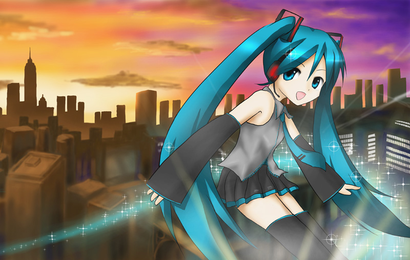 初音ミク-メガロポリス